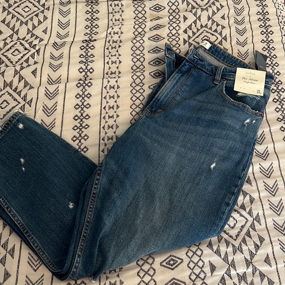 Abercrombie Curve love mom jeans NWT
